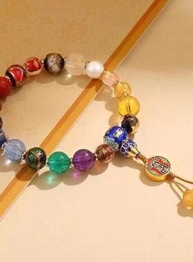 新款香灰琉璃十八籽手串 古法多佛珠手持念珠圈手炼情侣礼物精品