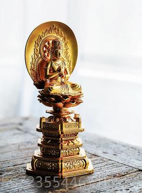 高档大日如来 进口镀金佛生肖羊年生猴年命年肖守像护本如来佛摆
