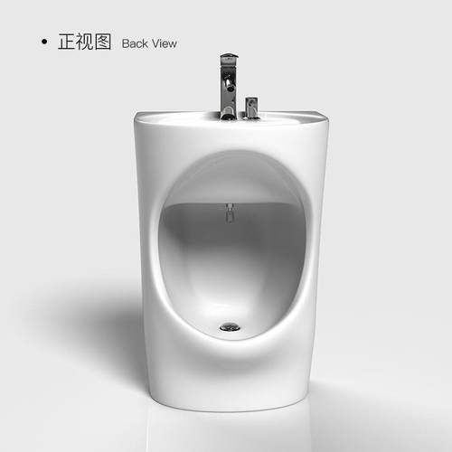 家用洗手洗脚一柱盆用级加823厚加深升省空两间体成型新款浴室卫 - 图0