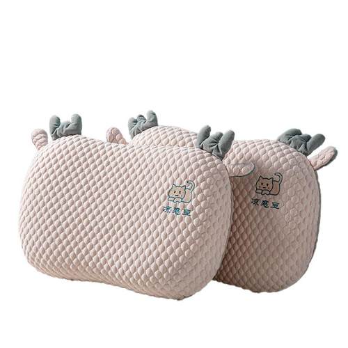 豆豆枕记忆棉枕头一对装夏季凉感护颈专用枕深度睡眠慢回弹枕芯 - 图3