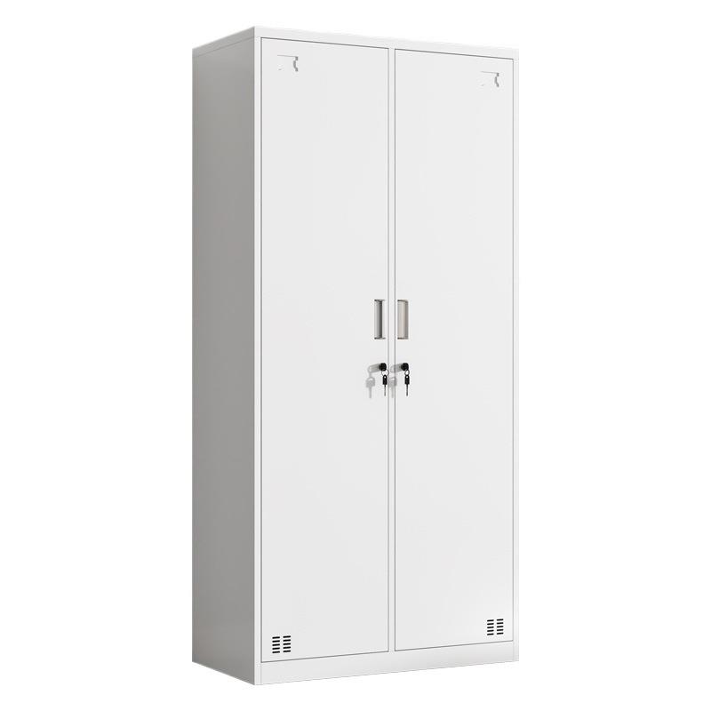Thickened two-door iron leather double-door public storage cabinet with 985 lock factory employee dormitory bathroom two-door replacement