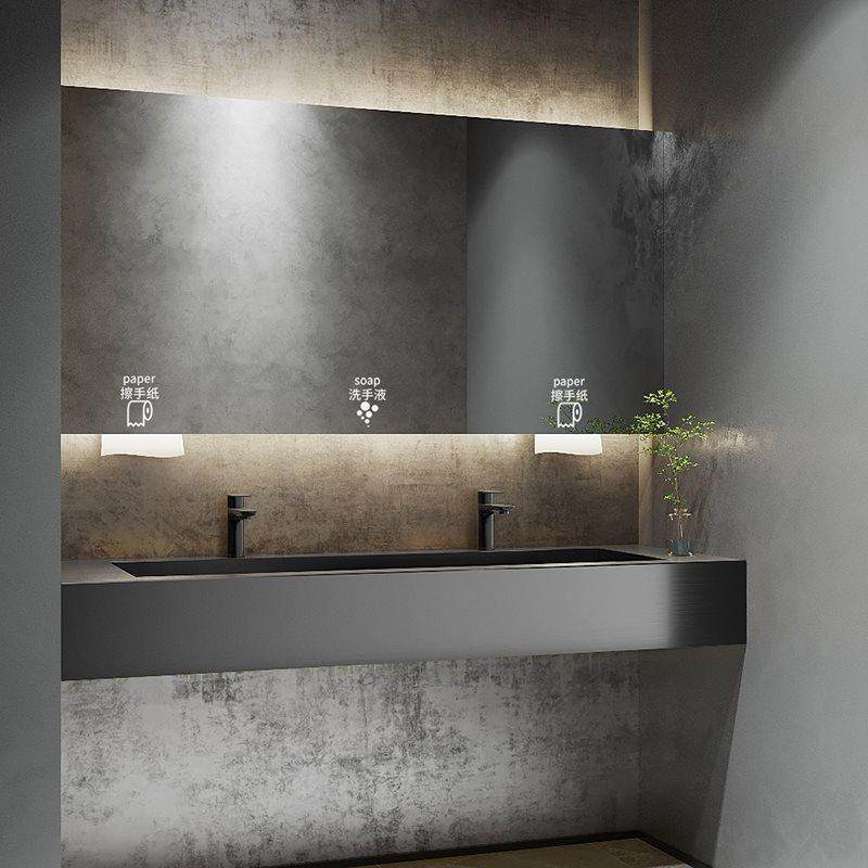 商用公共卫生间酒吧学校304不锈钢一体挂式洗手台盆水池水槽,淘宝优惠券,粉丝福利购,淘宝优惠卷