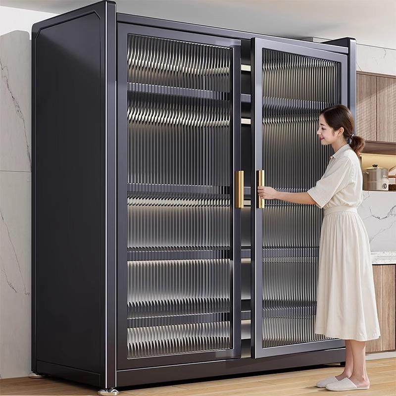 厨房置物架落地多层家用收纳柜子微波炉烤箱防尘多功能橱柜储物柜,淘宝优惠券,粉丝福利购,淘宝优惠卷