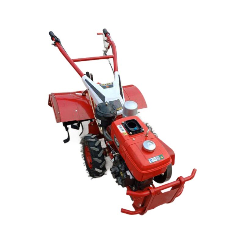 Jiufang 8-horsepower trenching machine, four-wheel drive multi-function micro tiller for vegetable fields, household small rotary tiller
