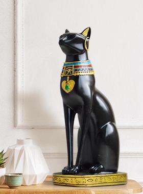 埃及房猫咪猫神意创小摆件家居装饰品个客厅酒柜玄关卧室间性JLJ2