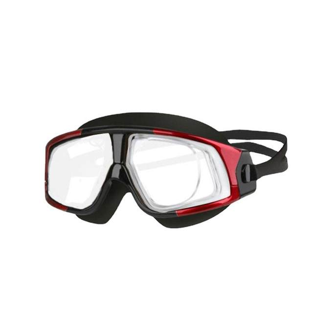 Large frame swimming goggles waterproof anti-fog colorful high definition large adult myopia glasses swimming supplies diving goggles set equipment