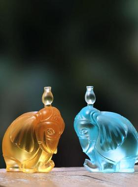 琉璃福象香插线香香座摆件居家客厅茶室办公熏香线香香器茶具配件