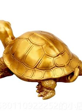 正品纯舟 中式客厅铜龟铜摆件铜乌龟纯长寿龟居家小乌龟金龟钱工
