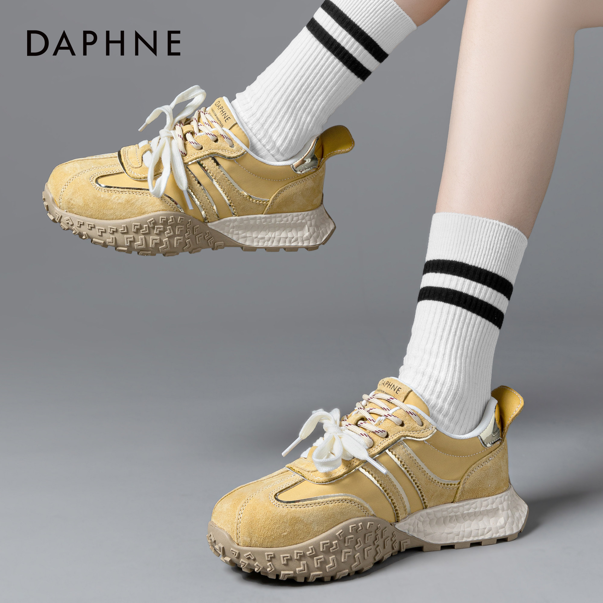 达芙妮厚底百搭德训鞋