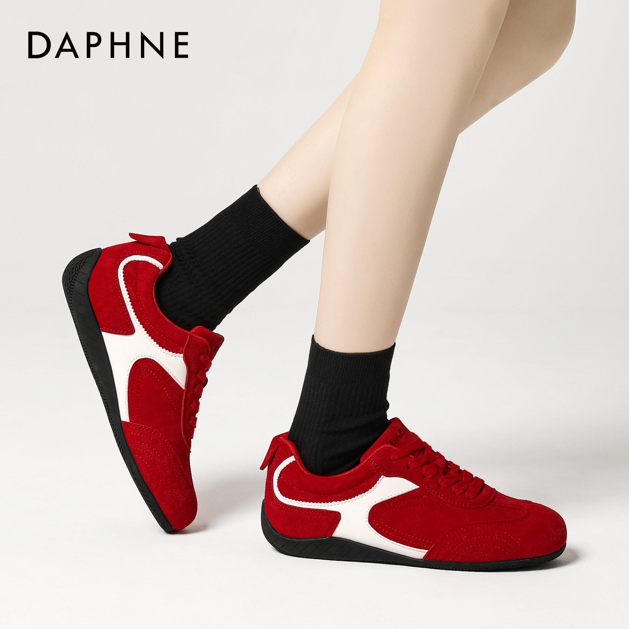 达芙妮厚底百搭德训鞋