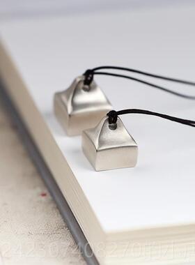 正品墨者倾城原创风足银国中印章吊坠意定制男女项炼情创侣刻字挂