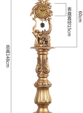 电视柜旁边摆件欧式落地装饰客厅招财玄关沙发进门大型轻奢两边象