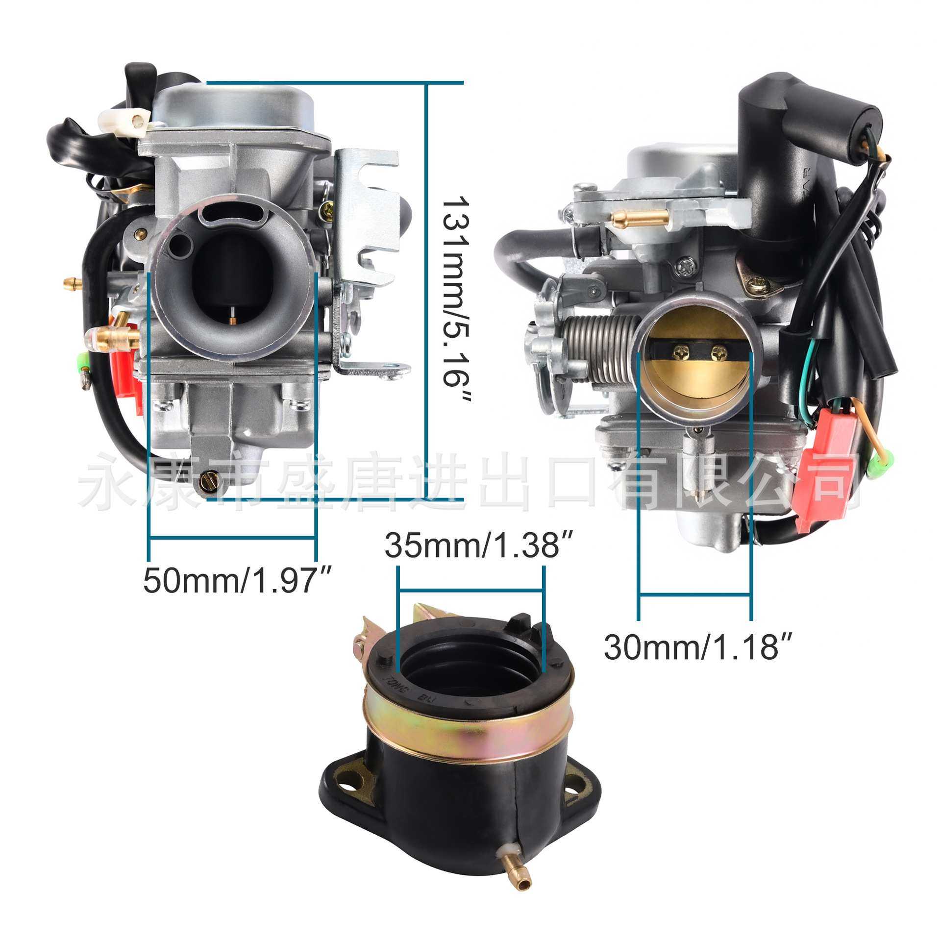 GOOFIT CN250化油器燃油滤清器进气歧管适配Helix CN250 CF250,淘宝优惠券,粉丝福利购,淘宝优惠卷