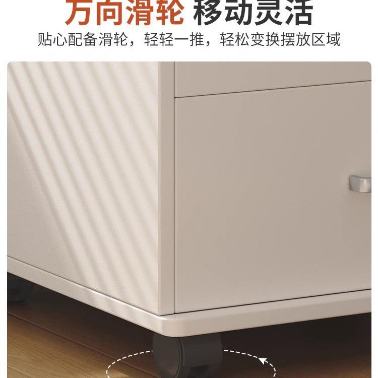 办公室文件柜资料柜桌下收纳柜带锁储物柜子办公桌边柜侧柜置物柜 - 图2