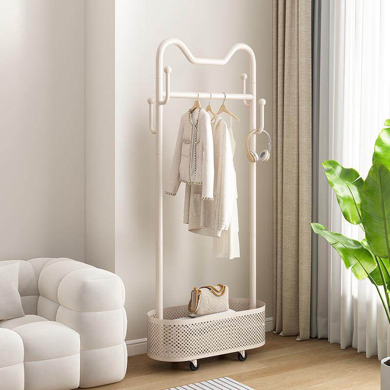 卧室落地奶油风猫耳朵衣帽架衣帽间组装可移动网红创意收纳挂衣架,淘宝优惠券,粉丝福利购,淘宝优惠卷
