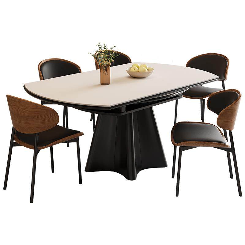 岩0板餐可桌椅组合现代简约225828#新款家用伸小户型缩折叠餐桌变,淘宝优惠券,粉丝福利购,淘宝优惠卷