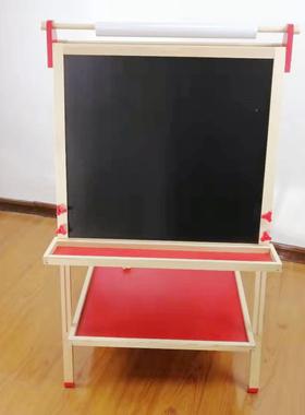 木制家用两面双学生支黑式架画画板5689用板写字板