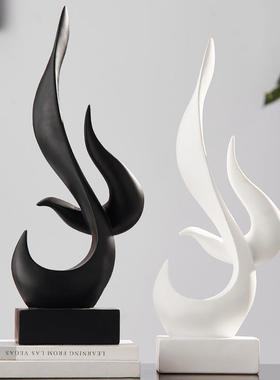 现代简装约家居客视厅酒柜摆件玄电柜轻奢高档创意关抽象艺术YA63