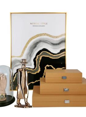 衣柜衣帽饰品摆件样房软间装饰道具陈列收tb-60227板纳盒家展品厅