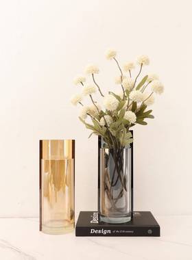 水晶玻璃错位052花瓶创意家摆间件居客厅样板房办桌装公饰品花器