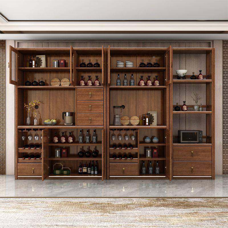 新中式木实木餐边柜中国DGR风高橱档实酒柜紫金檀柜餐柜收纳储边,淘宝优惠券,粉丝福利购,淘宝优惠卷