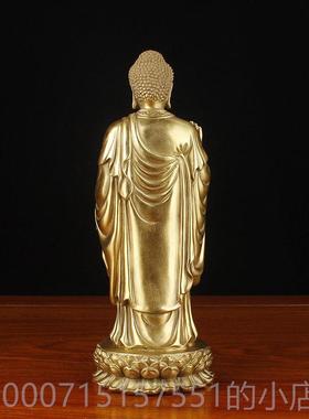 正品纯铜大如来佛像摆件灵山佛释迦务牟尼佛祖铜大像家居商日礼品