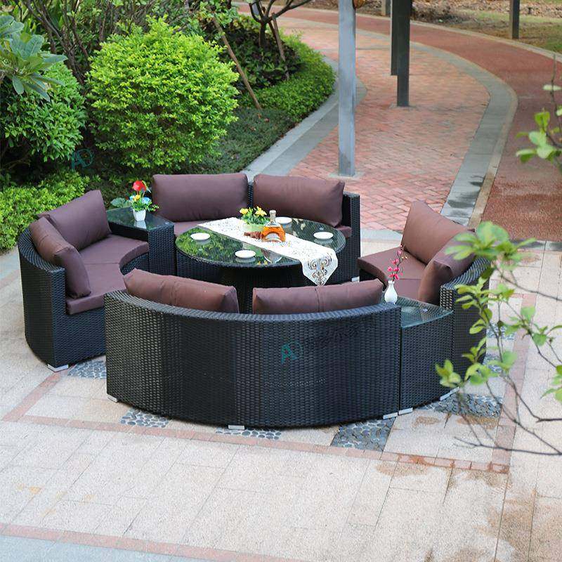 户外发圆形外藤沙发组合39931花园院半圆形藤椅沙室酒店弧形庭客,淘宝优惠券,粉丝福利购,淘宝优惠卷