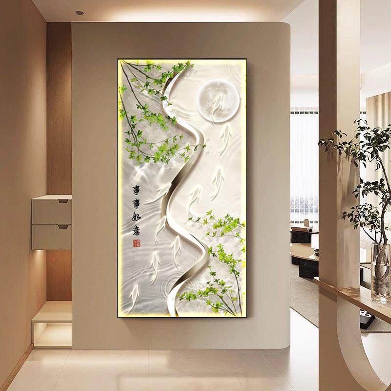 九鱼道图入户挂关玄装饰画现代简约过走廊WDQ尽头画客厅九鱼聚财,淘宝优惠券,粉丝福利购,淘宝优惠卷