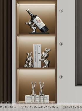 高档软装轻奢饰约品现代简创意厅电视柜餐客边摆件乔迁新居工柜艺