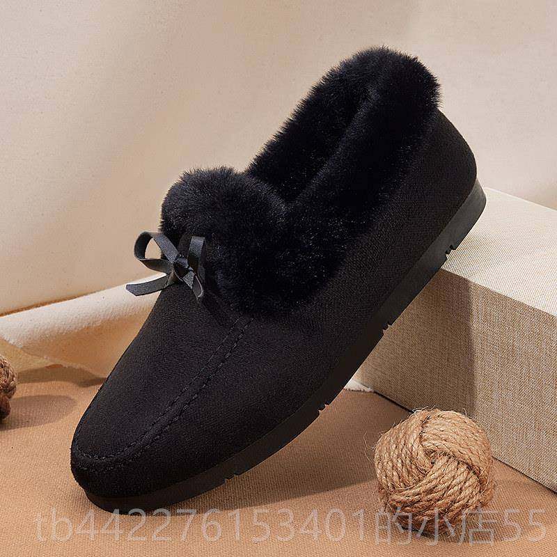 正品棉4鞋女冬季加绒202新中老年人二棉妈妈老北京毛毛鞋秋豆豆款,淘宝优惠券,粉丝福利购,淘宝优惠卷