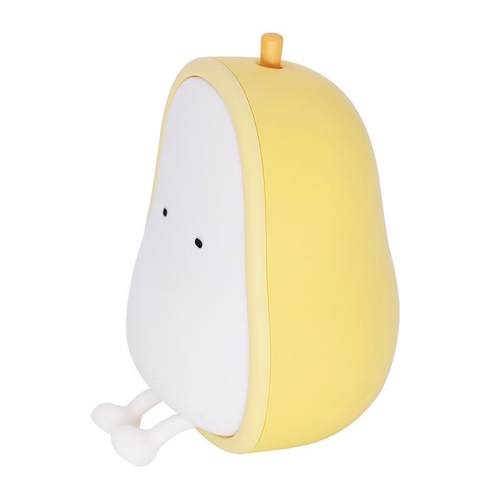 新品卡通鸭梨小夜灯硅胶柔软解压礼品双色调光卧室起夜喂奶伴眠灯 - 图3