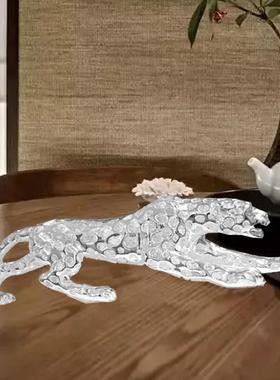 汽车摆件金钱豹 创意个性车载豹子车内男士霸气车装饰品 车摆件