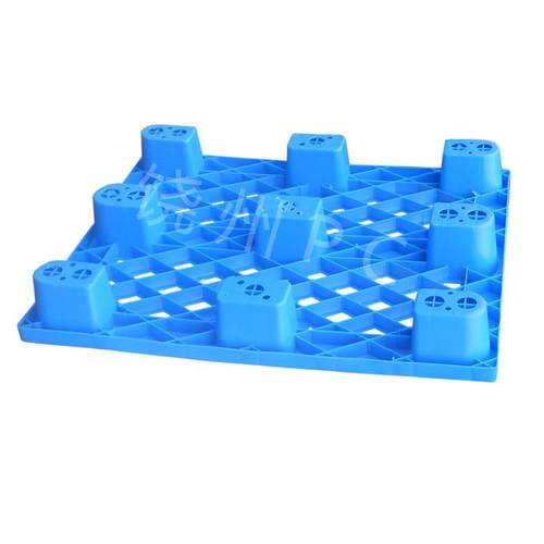 带挡边1210网格川字塑料托盘天津挂钩可加插芯片钢管卡板栈板 - 图3