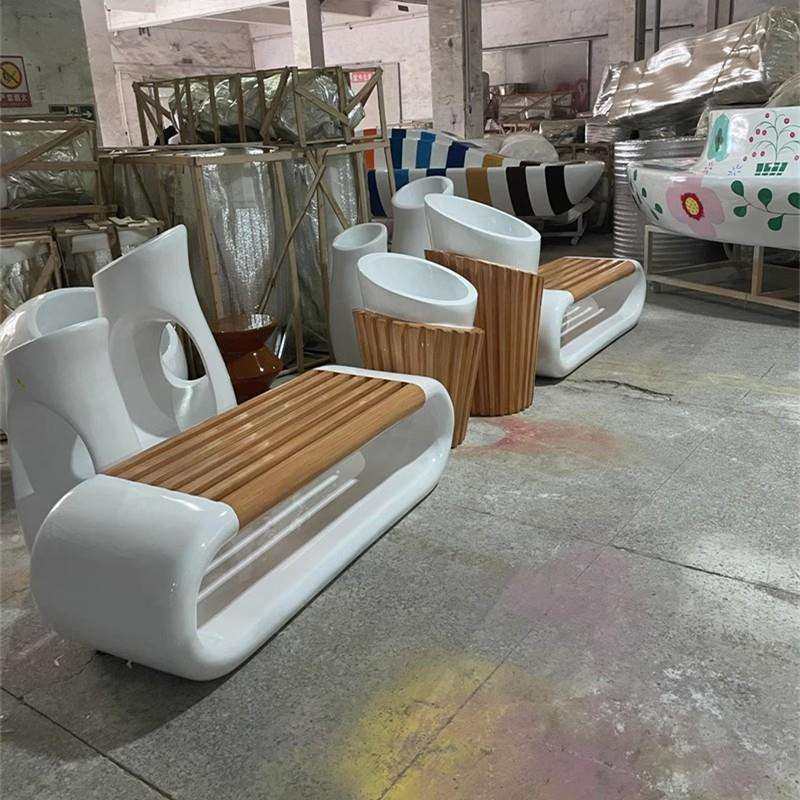 玻璃钢椅商场座椅公共休息区环形仿木纹椅长条凳商用等候椅弧形,淘宝优惠券,粉丝福利购,淘宝优惠卷