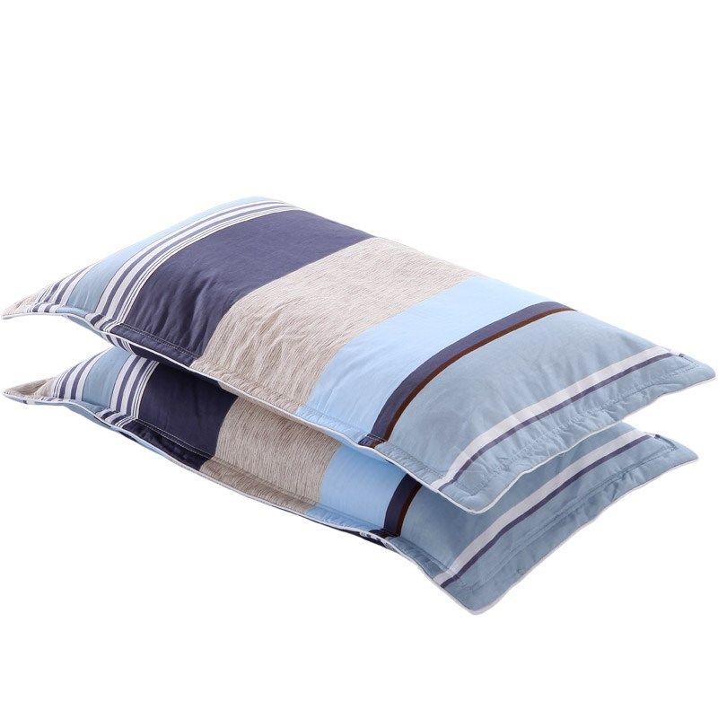 纯棉枕套一对单人成人全棉加厚夹棉拉链枕头套适用于45*70CM枕头,淘宝优惠券,粉丝福利购,淘宝优惠卷