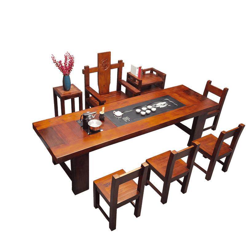 老船木茶桌椅组合茶台实木茶桌茶具套装一体办公室泡茶大桌子家用,淘宝优惠券,粉丝福利购,淘宝优惠卷