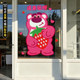 Daily strawberry bear decorative theme series electrostatic stickers