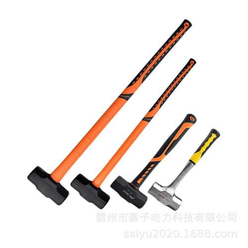 8LLB/16LB/18B地用铁榔头锤重施型一体拆墙手建筑880MM工八角大锤 - 图3