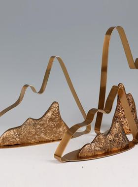 新中式饰品金山铁创艺装摆设办软公室家居玄关客厅高端意饰品xs04