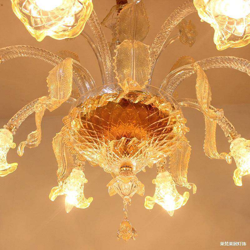 莱梵欧居式轻奢客厅吊灯宫廷别墅美酒店堂781餐厅灯艺大术玻璃灯,淘宝优惠券,粉丝福利购,淘宝优惠卷
