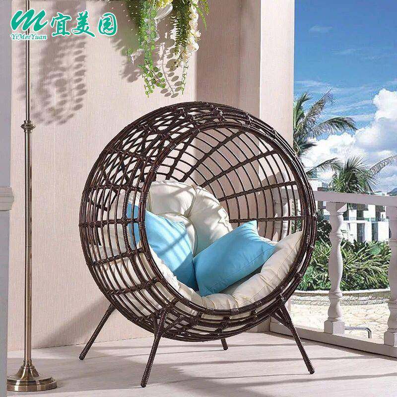 户外人躺沙发圆形沙发创意手工编藤鸟巢沙发院阳庭台休Y91闲懒椅,淘宝优惠券,粉丝福利购,淘宝优惠卷