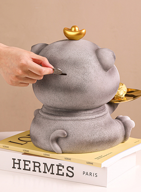 招财猫玄关钥匙收纳门口摆件客厅鞋柜进门家居装饰品乔迁新居礼品