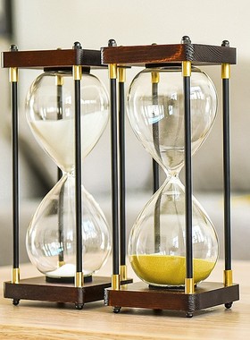 创意时光沙漏计时器15/30/60分钟儿童生日礼物情人节礼品桌面摆件