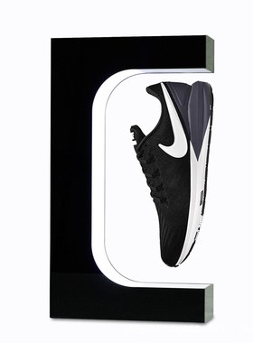 磁悬浮鞋子展示架摆件展示台广告展示装置创意鞋架展会橱窗陈列架