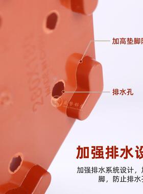 六角盆景盆印花防陶瓷加厚大号种花种菜花盘塑料花盆