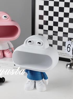 进门入户玄关柜钥匙收纳托盘软装饰品儿童房客厅卡通可爱鞋柜摆件