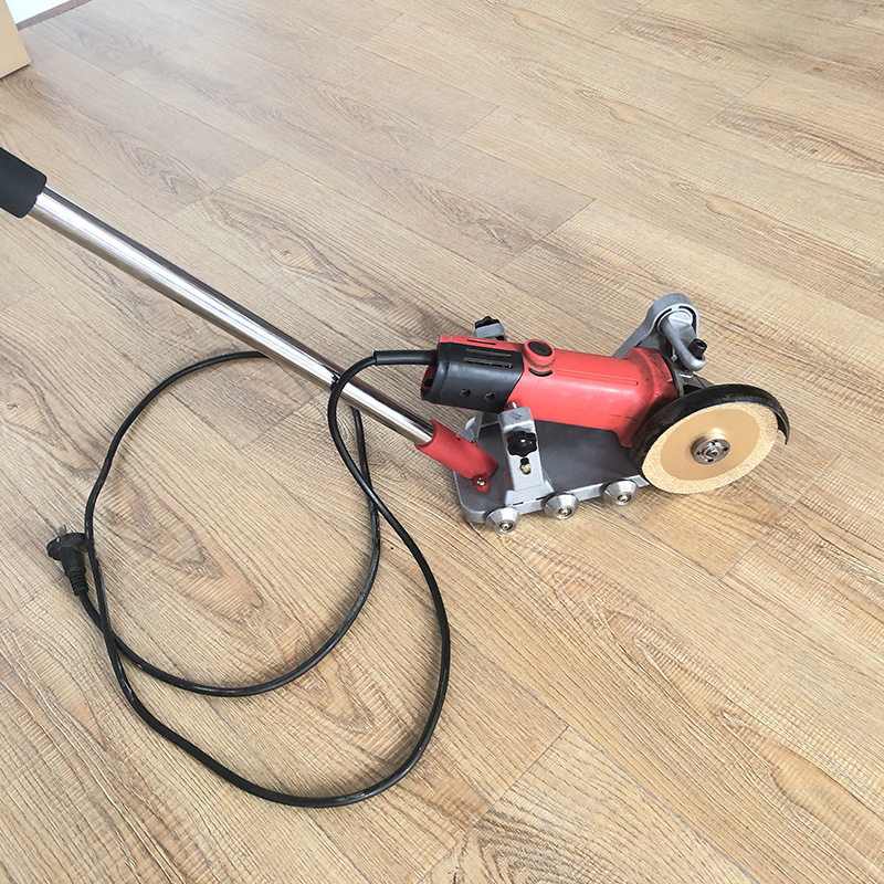 Angle grinder turns into hand push electric seam cleaning machine in seconds, modified ceramic tile seam cleaning machine bracket, automatic seam cleaning tool