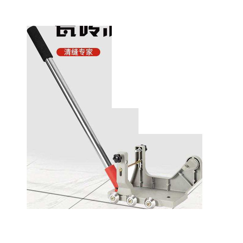 Angle grinder turns into hand push electric seam cleaning machine in seconds, modified ceramic tile seam cleaning machine bracket, automatic seam cleaning tool