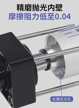 气动可调行程气缸SCJ32X40X50X63X80X100X125*25X75X100*125X150S