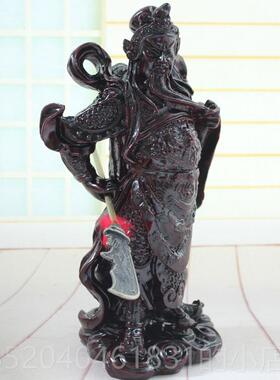 高档品关羽关家公入口装工艺品摆吴件关二业开幕乔迁礼礼品